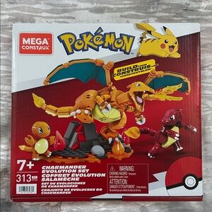 Mega Construx Pokémon Charmander Evolution Set